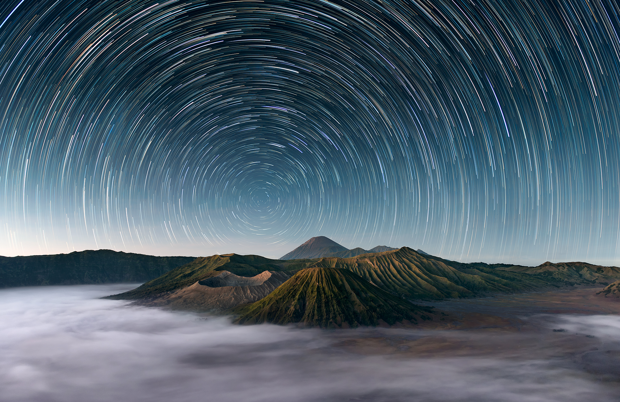 stock photo mt bromo under the stars 46785278 1